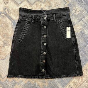 Pilcro & the letterpress Jean skirt - Black - NWT
